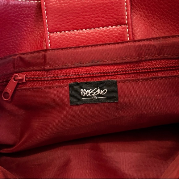 Vintage Red Leather Shoulder Bag - Picture 5 of 7